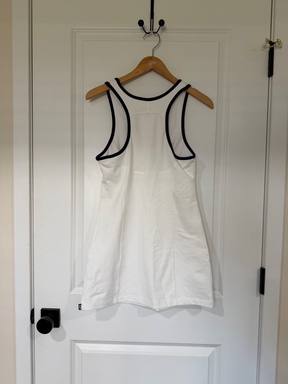 Dairy Boy DB Sport Court Dress Soft White Navy Racerback Tennis Dress Size Small - Picture 5 of 5